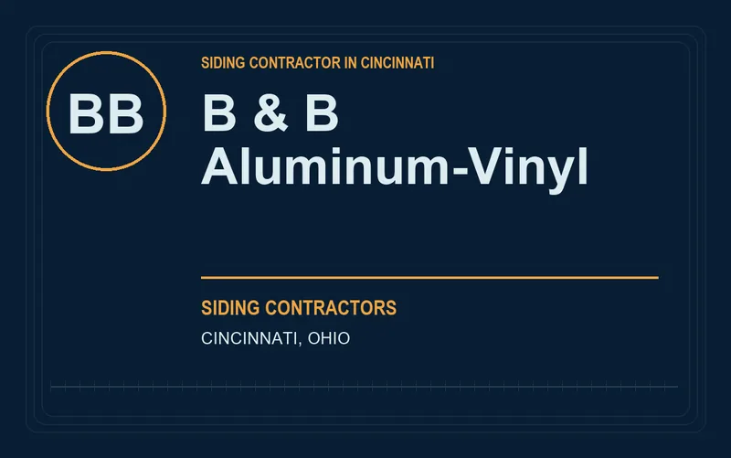 B & B Aluminum-Vinyl in Cincinnati, Ohio