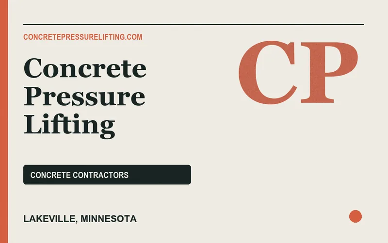 Concrete Pressure Lifting in Lakeville, Minnesota