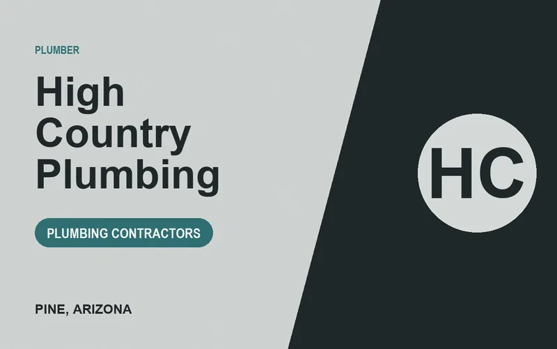 High Country Plumbing in Pine, Arizona