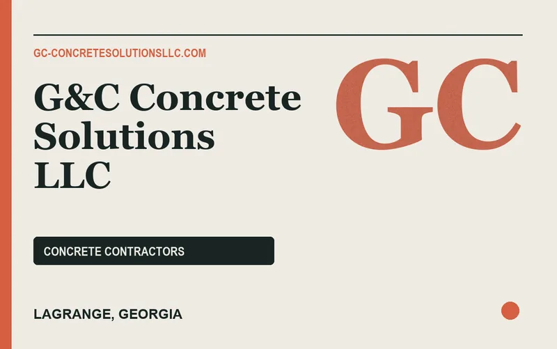 G&C Concrete Solutions LLC in LaGrange, Georgia