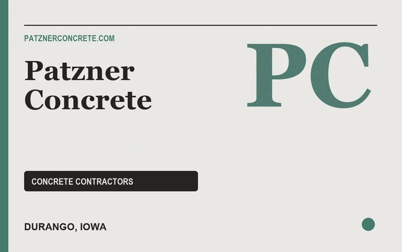 Patzner Concrete in Durango, Iowa