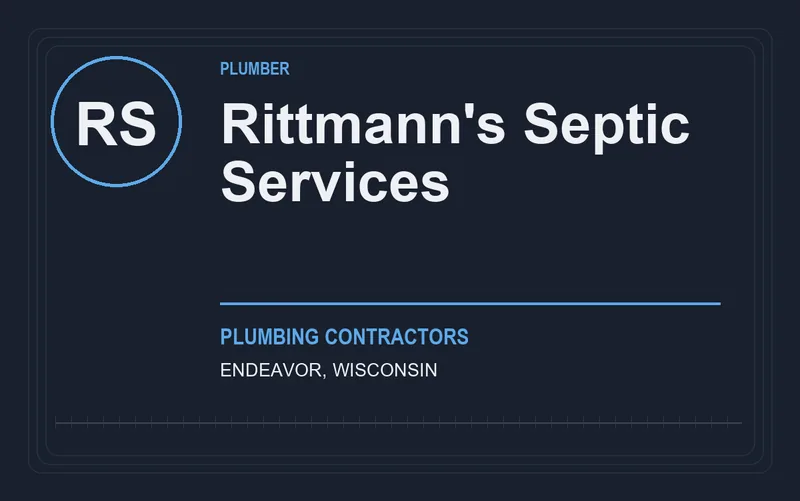 Rittmann's Septic Services in Endeavor, Wisconsin