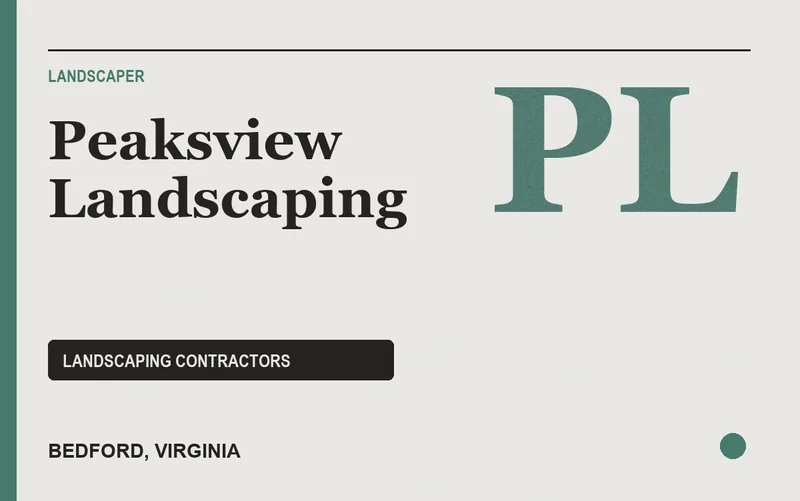 Peaksview Landscaping in Bedford, Virginia
