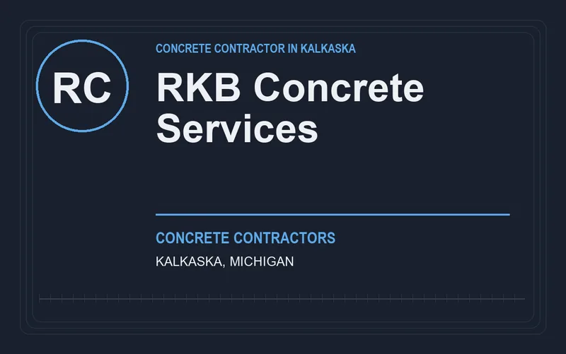 RKB Concrete Services in Kalkaska, Michigan