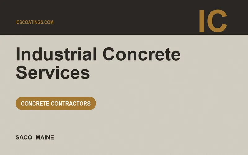 Industrial Concrete Services in Saco, Maine
