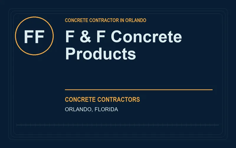F & F Concrete Products in Orlando, Florida