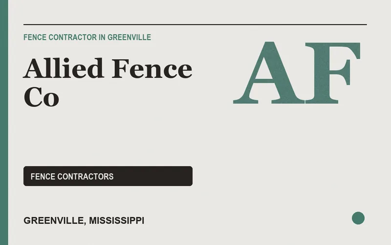 Allied Fence Co in Greenville, Mississippi