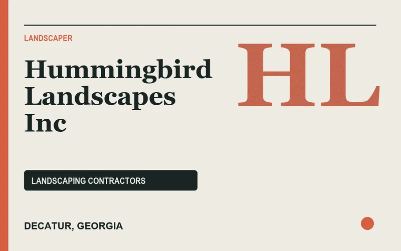 Hummingbird Landscapes Inc in Decatur, Georgia