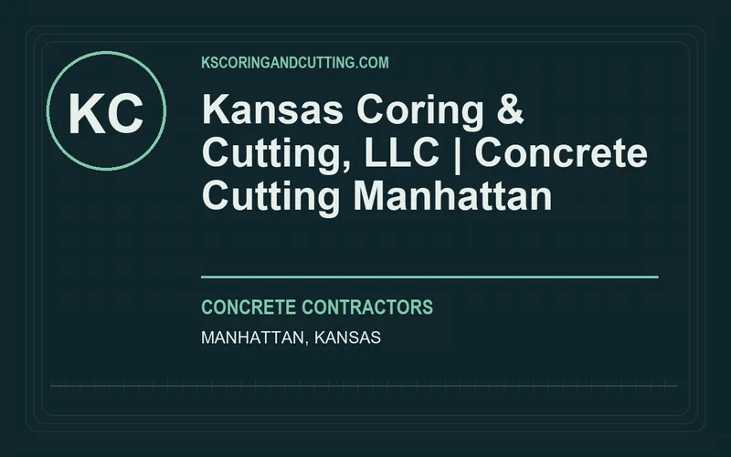 Kansas Coring & Cutting, LLC | Concrete Cutting Manhattan in Manhattan, Kansas