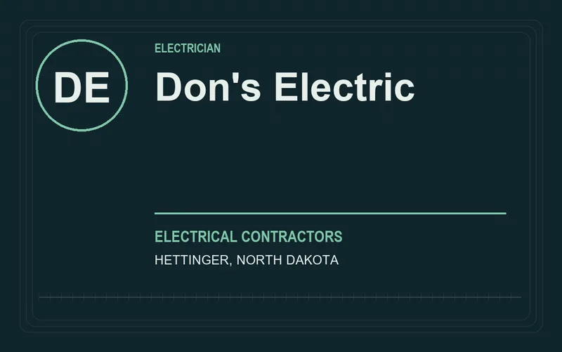 Don's Electric in Hettinger, North Dakota