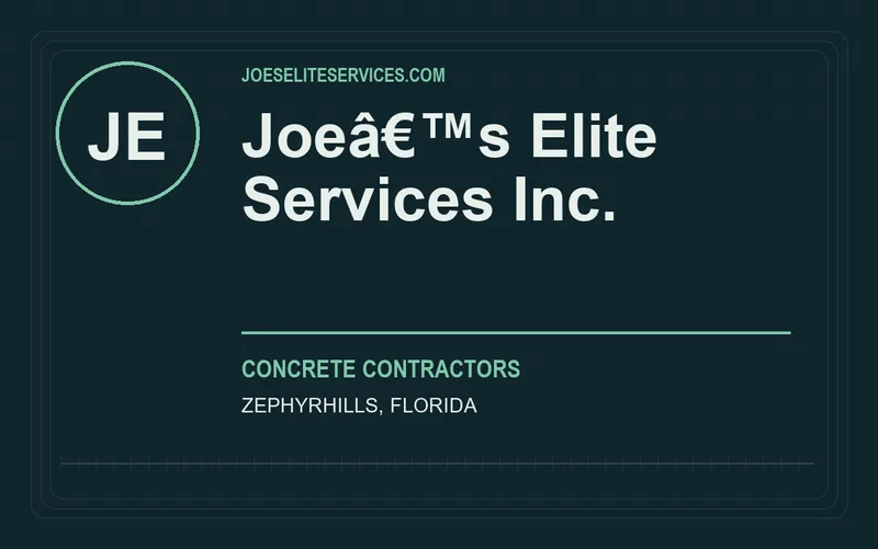 Joeâ€™s Elite Services Inc. in Zephyrhills, Florida