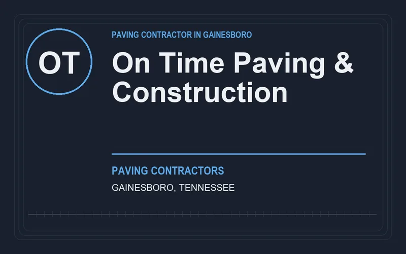 On Time Paving & Construction in Gainesboro, Tennessee