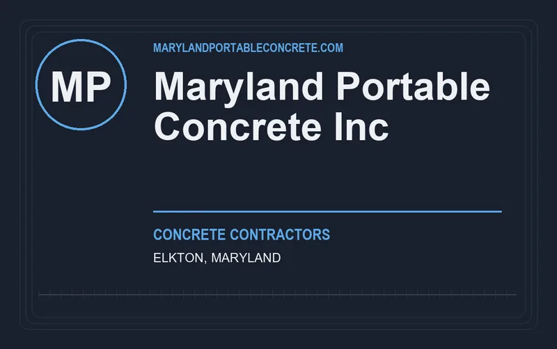 Maryland Portable Concrete Inc in Elkton, Maryland