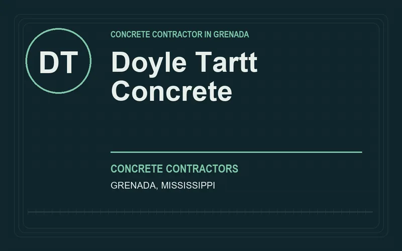 Doyle Tartt Concrete in Grenada, Mississippi
