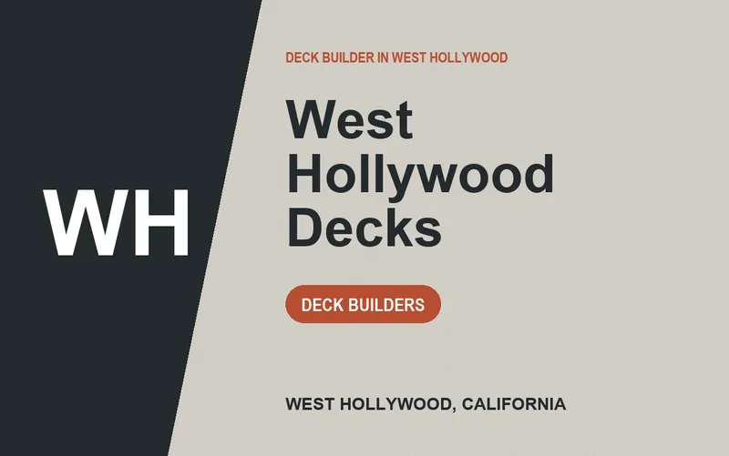 West Hollywood Decks in West Hollywood, California