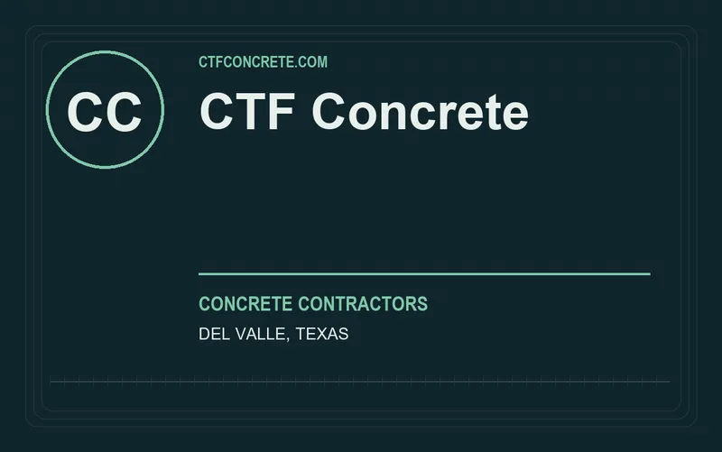 CTF Concrete in Del Valle, Texas