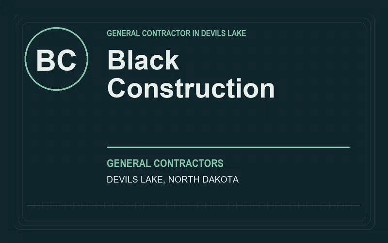 Black Construction in Devils Lake, North Dakota