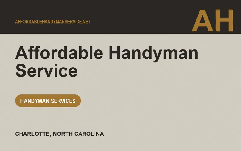 Affordable Handyman Service in Charlotte, North Carolina