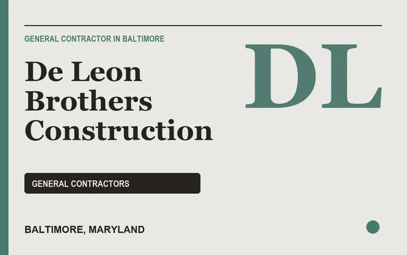 De Leon Brothers Construction in Baltimore, Maryland