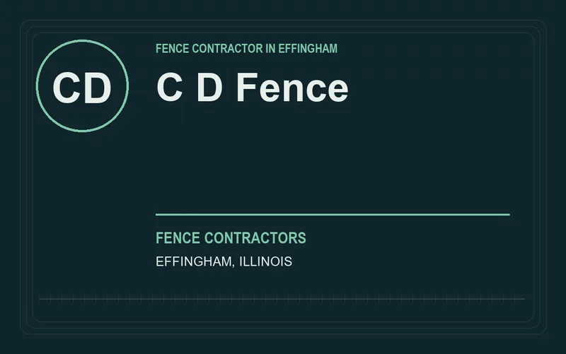 C D Fence in Effingham, Illinois