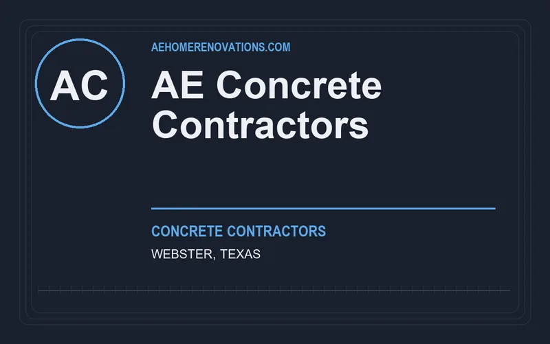 AE Concrete Contractors in Webster, Texas
