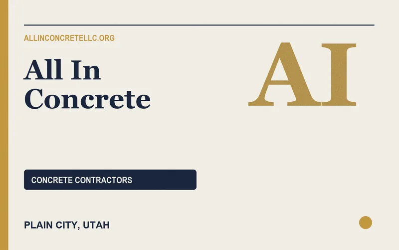 all in concrete in Plain City, Utah
