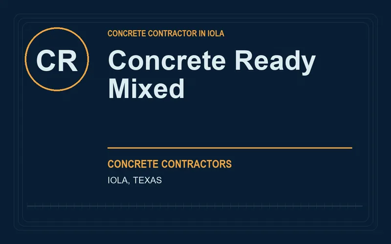 Concrete Ready Mixed in Iola, Texas