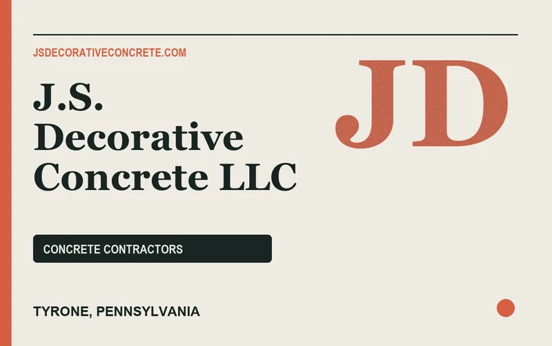 J.S. Decorative Concrete LLC in Tyrone, Pennsylvania