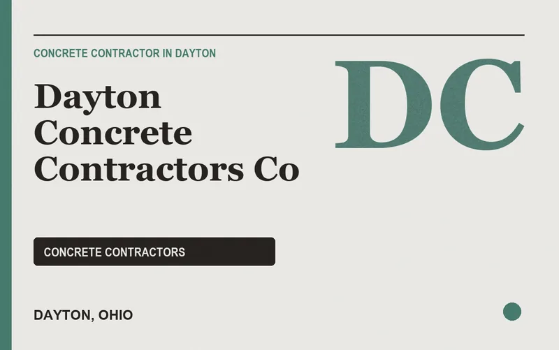 Dayton Concrete Contractors Co in Dayton, Ohio