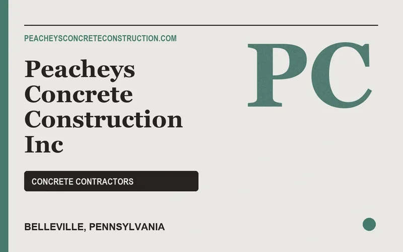 Peacheys Concrete Construction Inc in Belleville, Pennsylvania