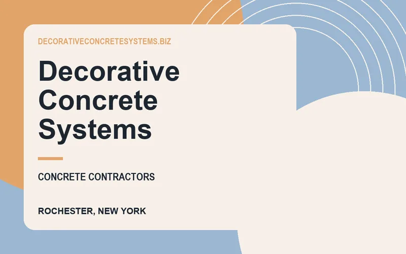 Decorative Concrete Systems in Rochester, New York