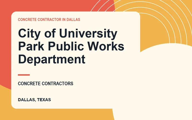 City of University Park Public Works Department in Dallas, Texas