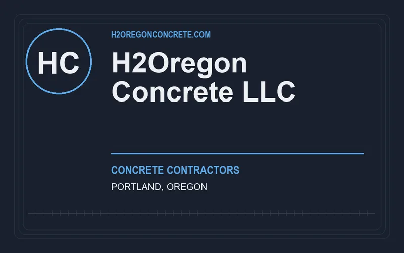 H2Oregon Concrete LLC in Portland, Oregon