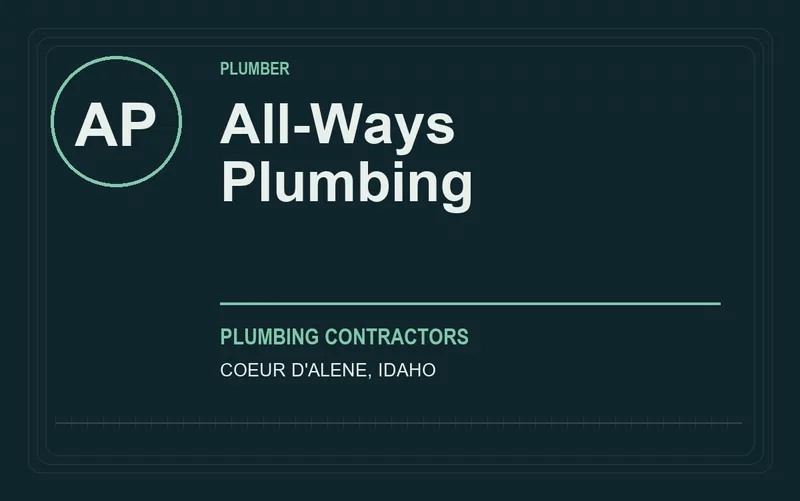 All-Ways Plumbing in Coeur d'Alene, Idaho
