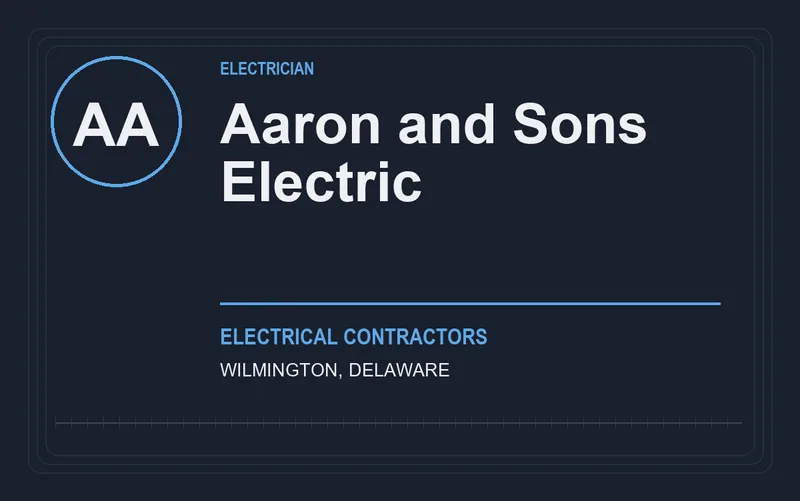 Aaron and Sons Electric in Wilmington, Delaware