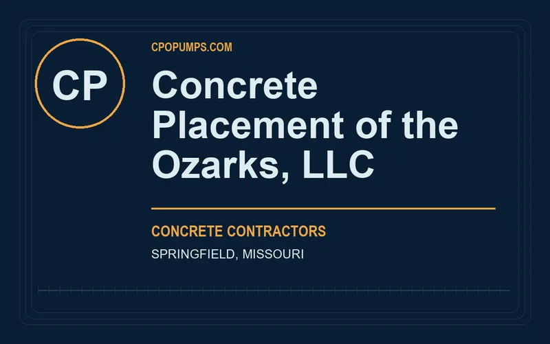 Concrete Placement of the Ozarks, LLC in Springfield, Missouri