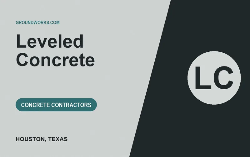 Leveled Concrete in Houston, Texas