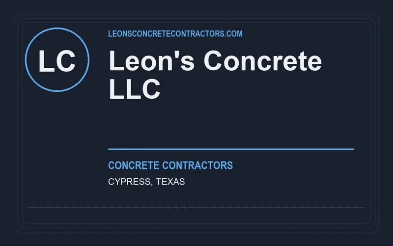 Leon's Concrete LLC in Cypress, Texas