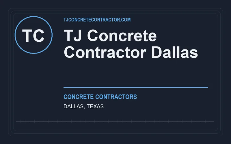 TJ Concrete Contractor Dallas in Dallas, Texas