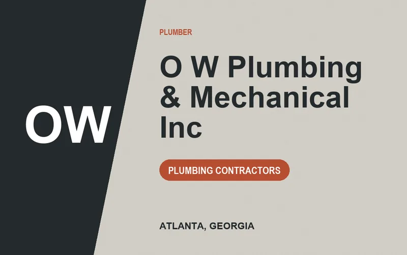 O W Plumbing & Mechanical Inc in Atlanta, Georgia