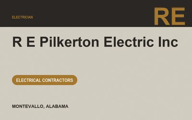 R E Pilkerton Electric Inc in Montevallo, Alabama