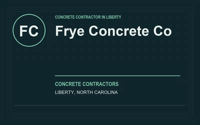 Frye Concrete Co in Liberty, North Carolina