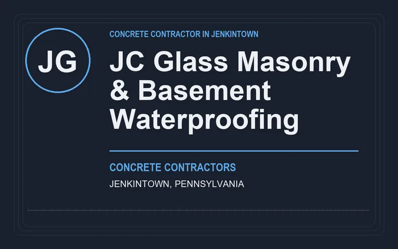 JC Glass Masonry & Basement Waterproofing in Jenkintown, Pennsylvania