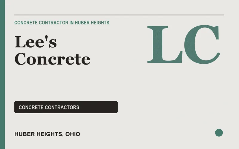 Lee's Concrete in Huber Heights, Ohio