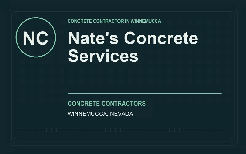 Nate's Concrete Services in Winnemucca, Nevada