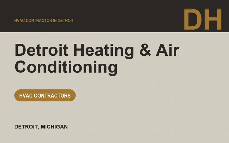 Detroit Heating & Air Conditioning in Detroit, Michigan
