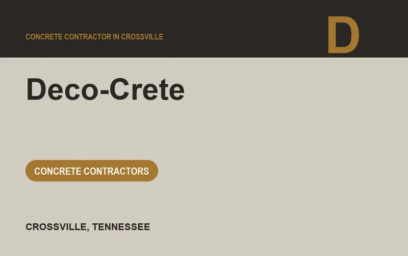 Deco-Crete in Crossville, Tennessee