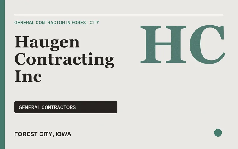 Haugen Contracting Inc in Forest City, Iowa