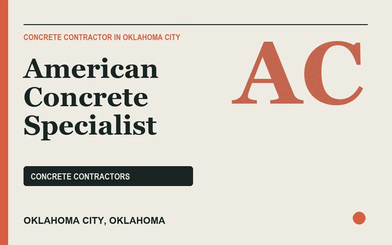 American Concrete Specialist in Oklahoma City, Oklahoma