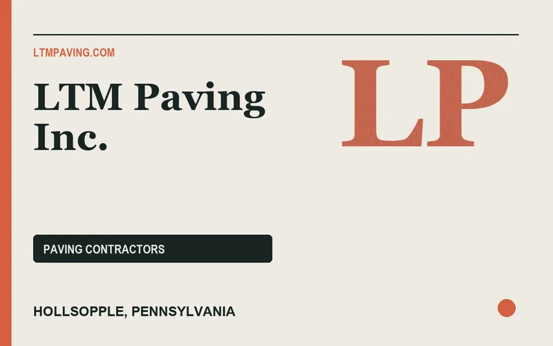 LTM Paving Inc. in Hollsopple, Pennsylvania